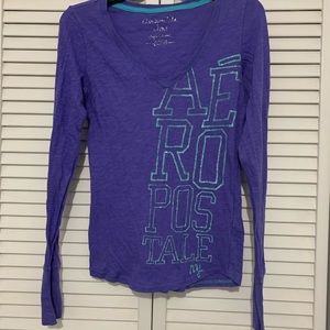 Aeropostale Logo Long Sleeve Top Size M